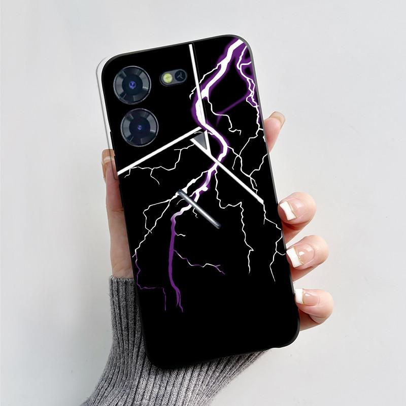 For Tecno Pova 5 Pro Case Cover Shockproof Black Wukong Phone Cases For Tecno Pova 5 Silicone Back Cover Pova5 Pro Bumper Fundas