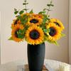 Sunflower Luxury Realistic Artificial Flower Bouquet for Living Room Dining Table Display Decor