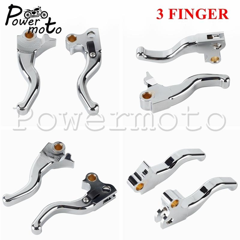 For Harley Dyna Brake Clutch 2-3 Finger Handle Levers Fits Wide Glide CVO SE Street Bob Low Rider Fat Bob Super Glide 1996-2017