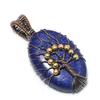 Tree Of Life Lapis Lazuli Pendant Handmade Gemstone Jewelry, 999 Copper Wire Wrapped Pendant ,Unique Design Jewelry Pendant