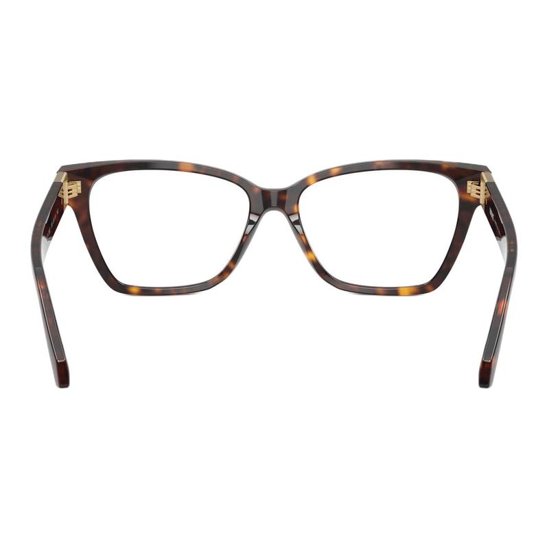 Versace Temple Logo Acetate Cat Eye Optical Glasses Women's Tortoiseshell 65970391 VE3382108-Tortoiseshell 55/15/140-h.41