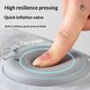 Inflatable Footrest Pillow Skin-friendly Non-slip PVC Cushion for Long Travel Flight Office Home Foot Rest