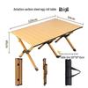 Portable Carbon Steel Roll-up Camping & Picnic Table