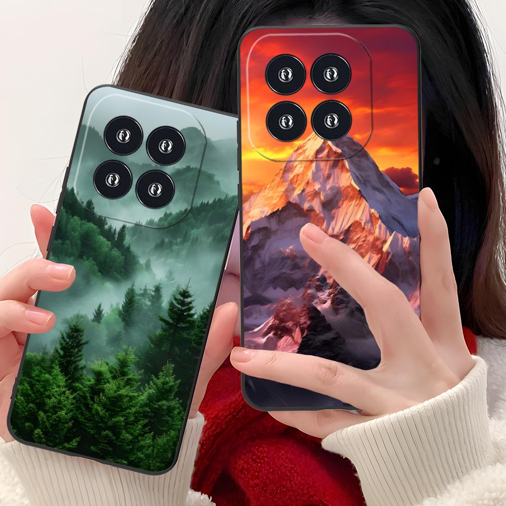 Mountain Forest Mobile Phone Case for Xiaomi 15 14 13 12 Mi 11 T Ultra Lite Pro S X 5G Colorful Printing Cover Luxury Pretty