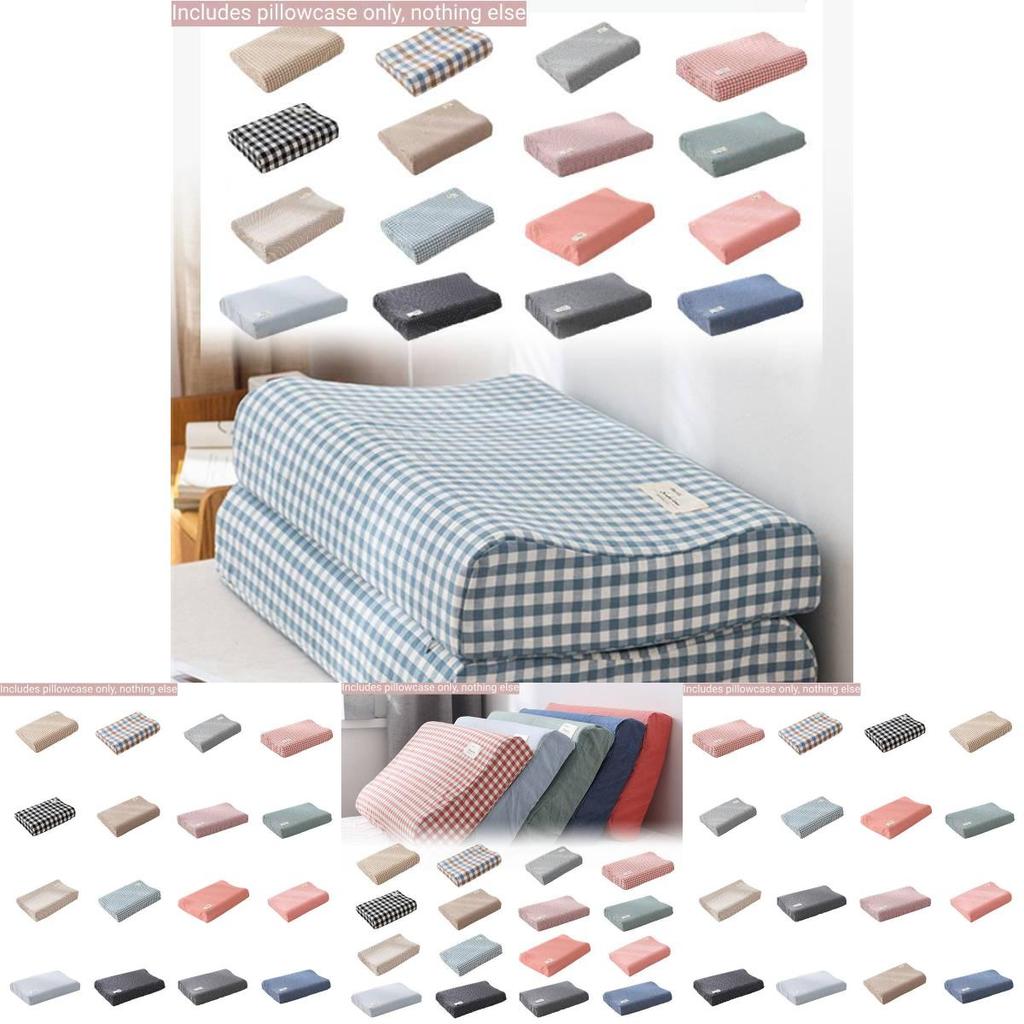 Hypoallergenic Cotton Latex Pillowcase Soft And Skin-friendly 50x30cm Memory Foam Pillow Cover All Seasons Pillowcase