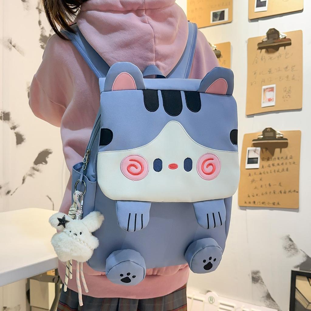 Schoolbag Japanese sweet sister cute cat backpack female high value soft cute girl heart backpack junior high school girls student schoolbag