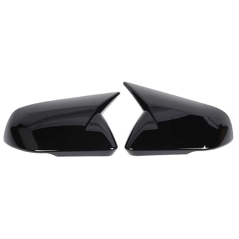 

Car Rearview Mirror Decorative Frame Protective Cover For Ford Mustang 2015 Up With Turn Signal Light Car Exterior Accessories, ABS Plastic чёрный