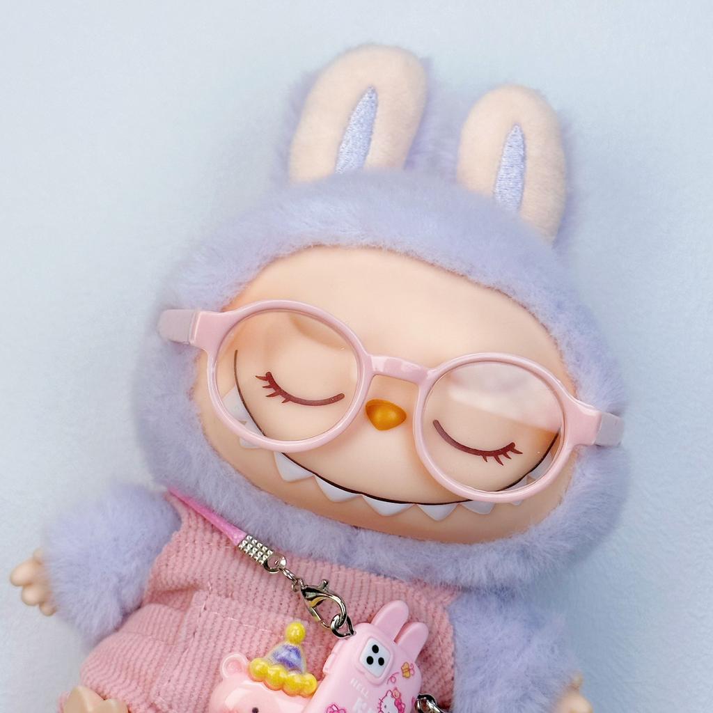 Labubu Fashion Glasses Cute Plastic Toy Accessories for BJD Dolls Perfect Gift Idea