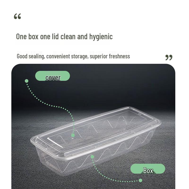 Einweg-Rechteck-Lebensmittelbehälter