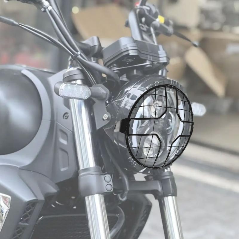 Motorcycle Headlight Protector Guard Case Quick Installation Shockproof Metal Cover For Mountain Road Off Roading Riding