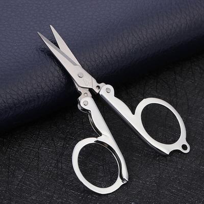 Klappbare Taschenschere, multifunktionale Klappschere aus Edelstahl, kleine Schere für den Haushalt, Mini-Gewindeschneiden, Nagelwerkzeuge aus rostfreiem Stahl
