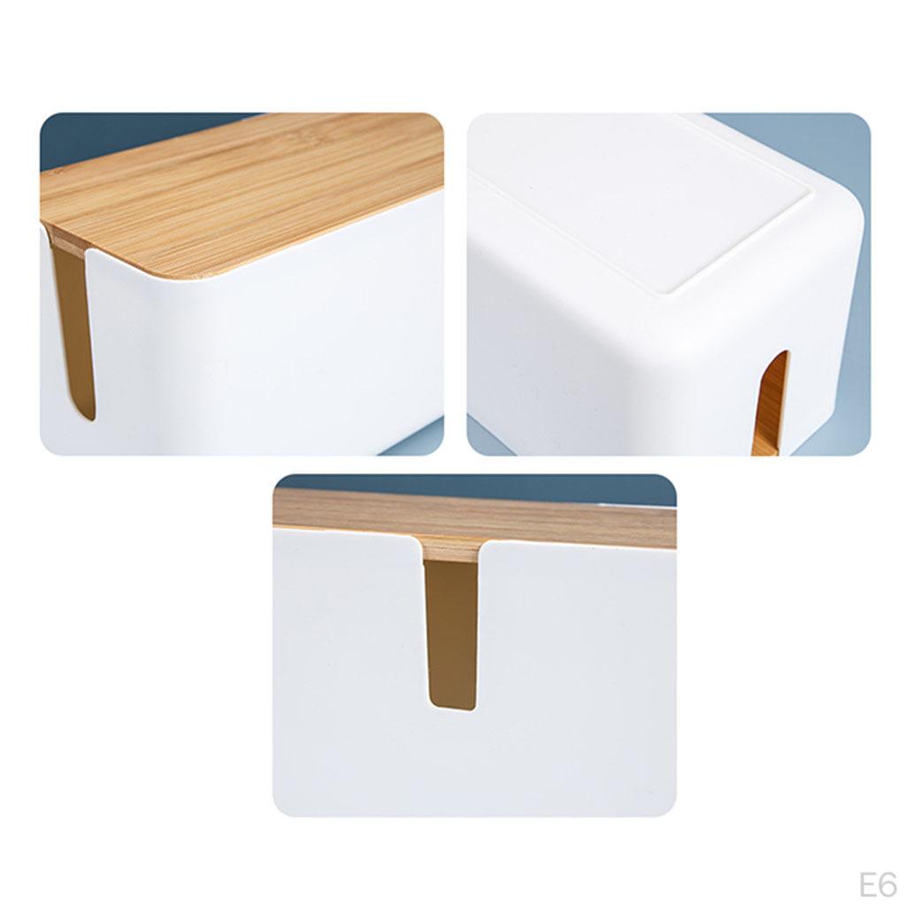 Hider Cable Management Box Cord Organizer Hide Loose Wires for Desk USB Hub