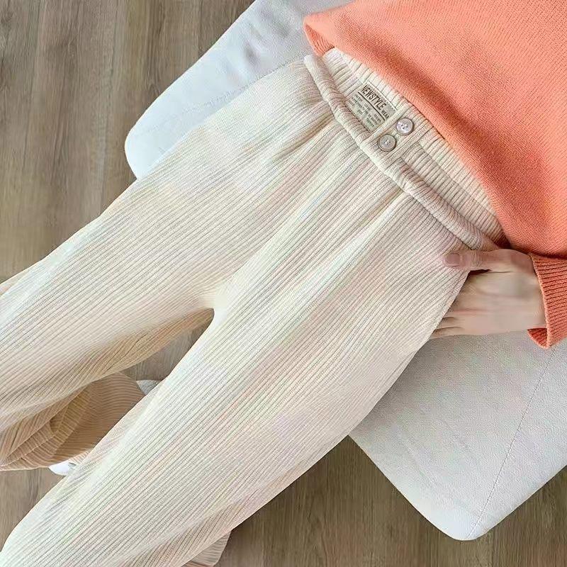 

Женские брюки из петитной шенилловой вельветовой ткани прямого кроя - Осень/Зима Увеличивающие рост 145 см L (111-120 lbs)