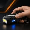 Double Front Lights Detection Lamp USB C Mini Flashlight Atmosphere Keychain Lamp  Outdoor Use