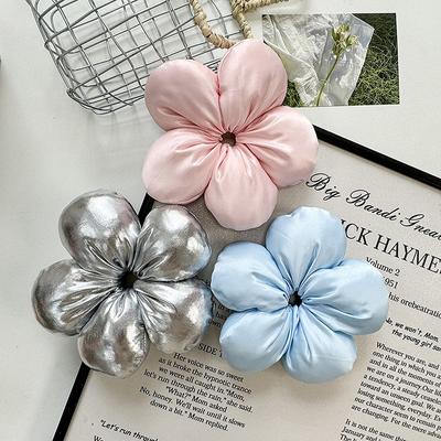 Exaggerated Oversized Flower Scrunches Headdress For Women Girls Trendy Elastic Hair Band Sweet Versatile Hair Accessories Gifts