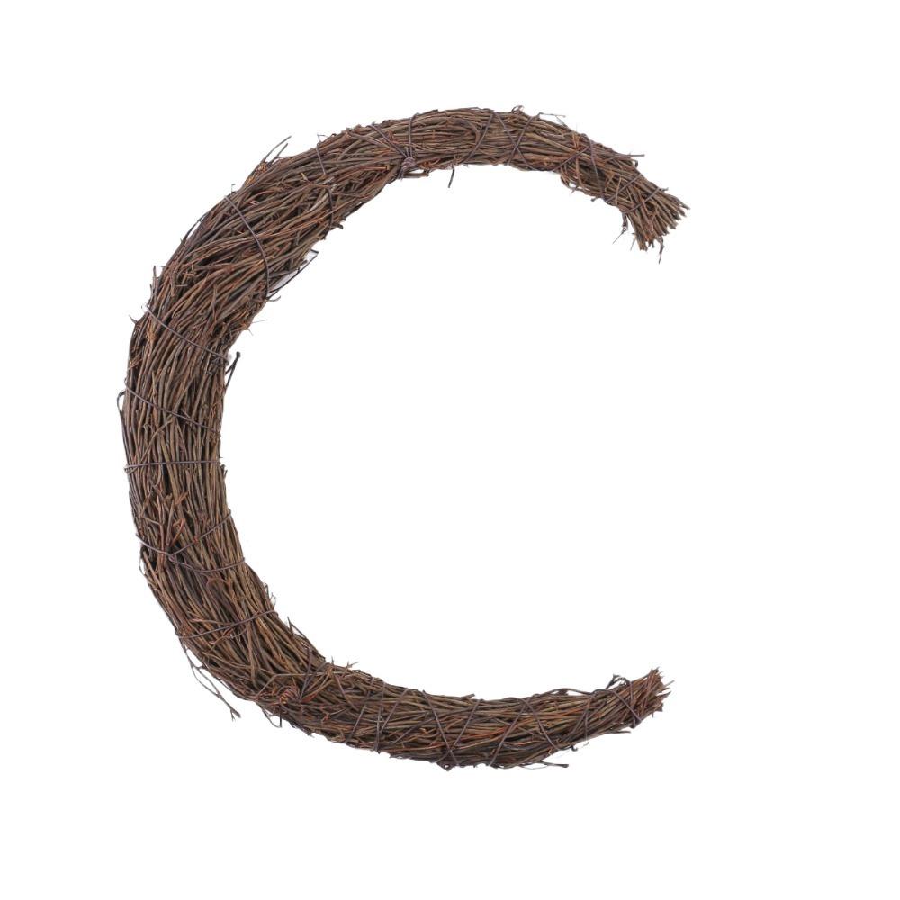 Fashion Round Heart Shape DIY Withered Branches Wreaths Craft Rattan Hoops Wooden Bare Hoop Accessories Wedding Favors