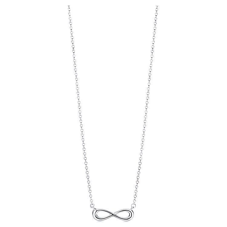 TIFFANY & CO . Infinity Serie 925 Sterling Silber Halsketten Damen Silber 37725951