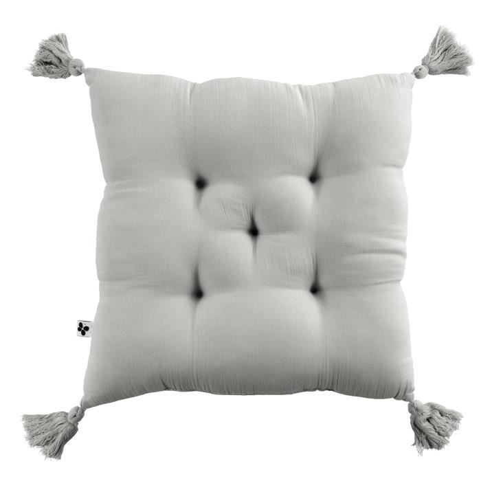 Coussin de chaise - Gaia - Nuage - 40x40 cm - Assise matelassée - 100% coton
