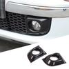 For Fiat 500 2011-2015 ABS Carbon Fiber Car Front Bumper Front Fog Lamp Cover Trim Car Accessoreis
