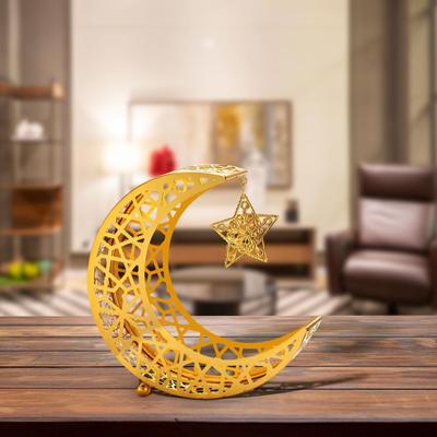 Ramadan Moon Star Dinner Plate Eid Mubarak Tray for Party Supplies