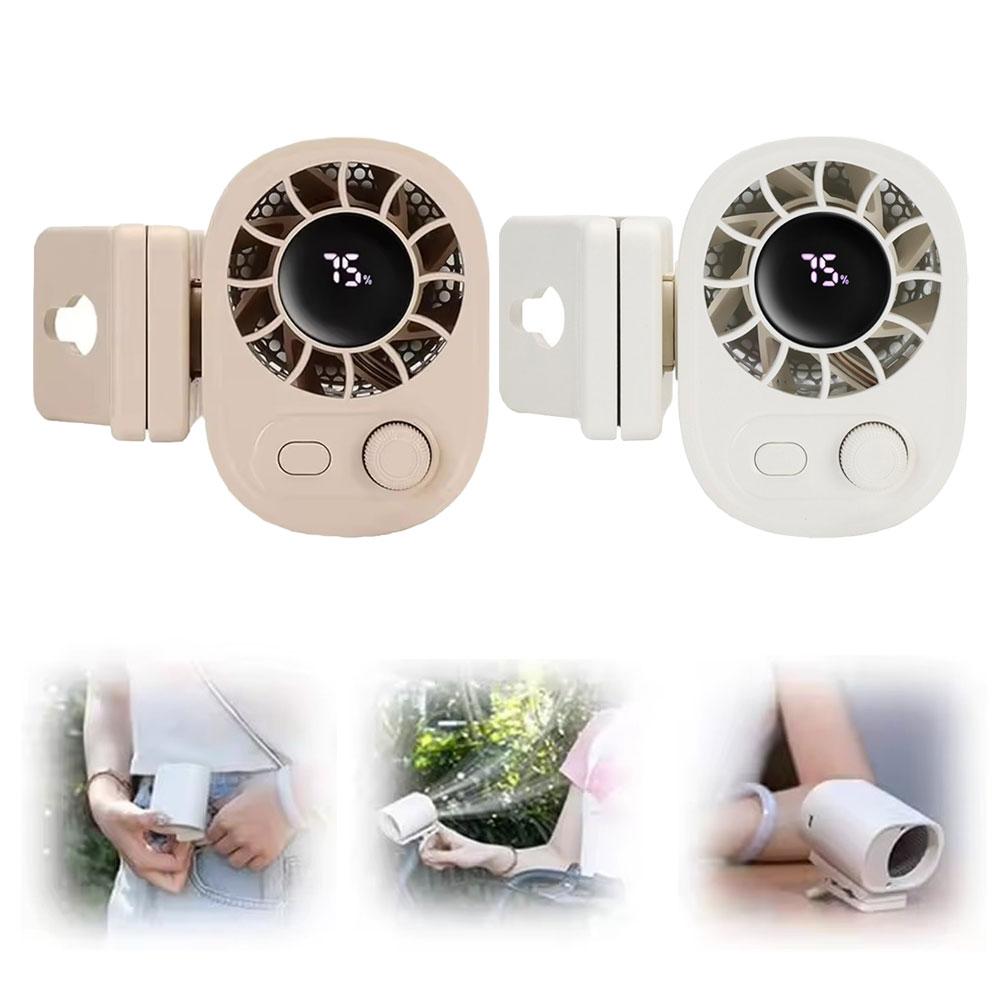 High Speed Small Fan Clip Fan Fan Infinite Speed Regulation 100 Speed Waist Hanging Fan Speed Portable Air Cooler