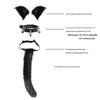 Soft PU Leather Handcuffs and Collar Set with Leash
