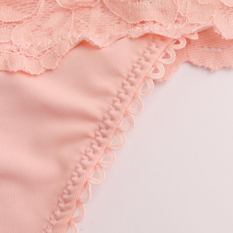 4Pcs/Lot Sexy Lace Panties Women Low-waist Briefs Female Hollow Out Underwear Intimates G String Ladies Lingerie Underpants