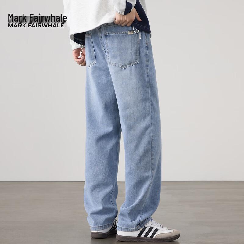 Mark Fairwhale Men's Retro Loose Straight-Leg Jeans