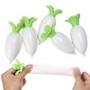 Simulation Vegetable Stress Relief Toy Slow Rebound Chinese Cabbage Carrot White Radish Fidget Squeeze Toy