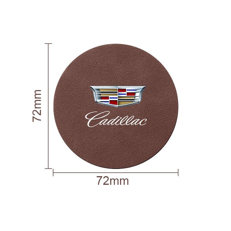 Car Water Cup Pad Non-slip Coaster Accessories For Cadillac CT5 CT6 CTS Seville ATS CT4 XTS Celestiq Ciel Escala SRX XT4 XT5 XT6 XLR ELR Elmiraj EXT