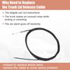 Trunk Lock Latch Release Cable ONE  for Toyota Camry 2007-2011 6460706070
