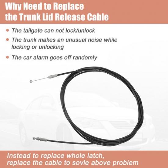 Trunk Lock Latch Release Cable ONE for Toyota Camry 2007-2011 6460706070
