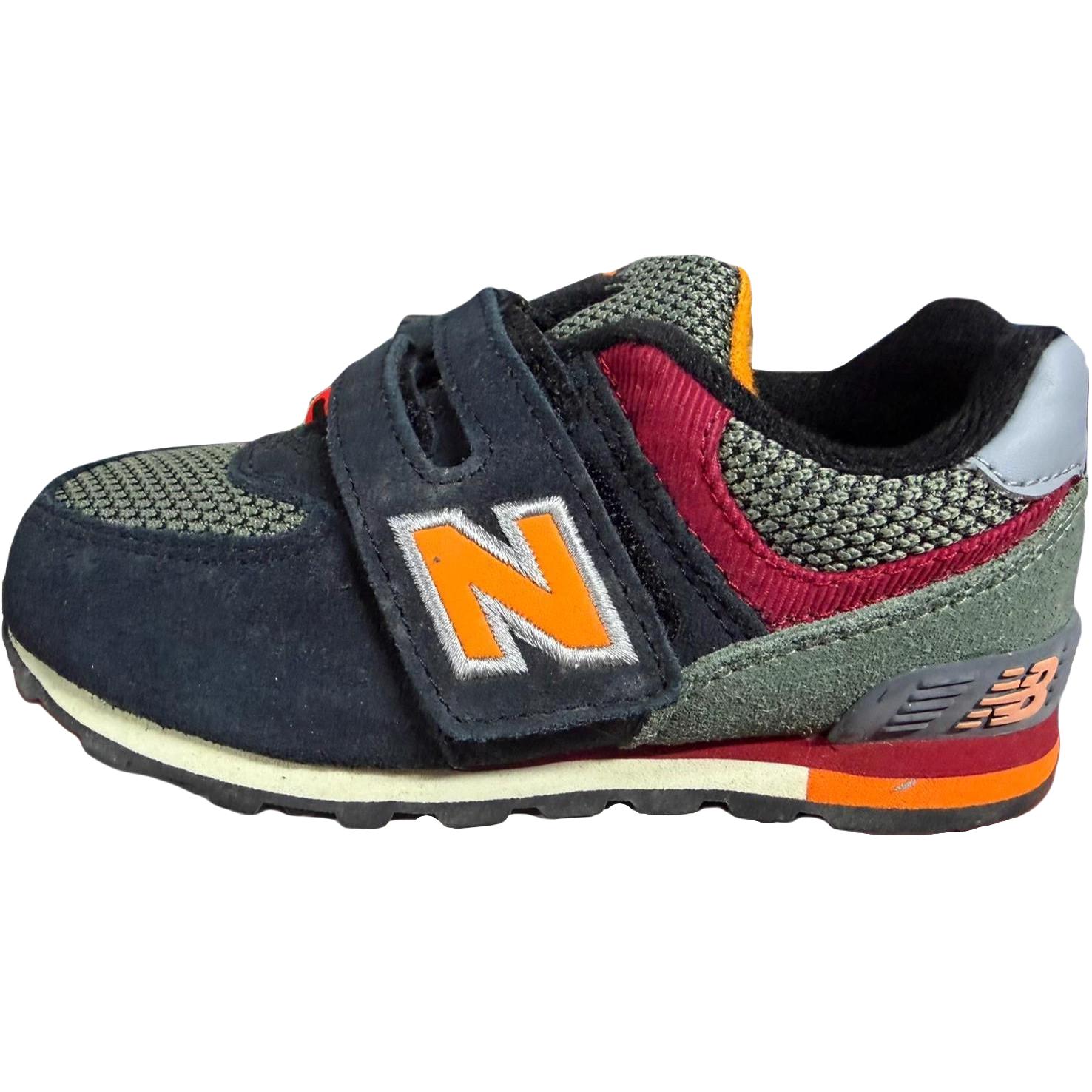 

New Balance 574 Comfortable Versatile Low-Top Walking Shoes Kids sneaker Black KG574K4I 26