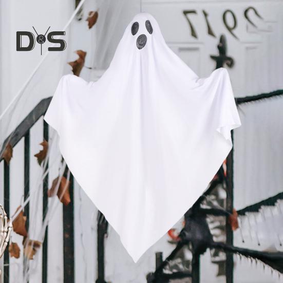 Halloween závěsný duch strašidelný LED svítí na baterie napájený létající duch venkovní dekorace pro strašidelný dům party rekvizita