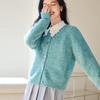 VICTORIA&VERA Women's Round Neck Knit Cardigan