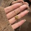 Elegant Gold Snowflake Necklace for Women - Unique Clavicle Chain, Light Luxury Design