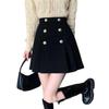 EDREES Pleated Skirt for Warm and Perfect for Mini Elegant Stylish Short Longer Legs Women's Fall/Winter, Warm, Uniforms, Skirt, A-Line Skirt, Skirt,