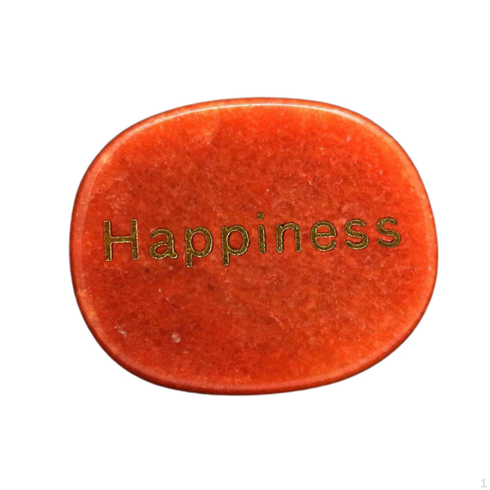 

Engraved Stone, Encouragement Rocks Palm Stones for Home Decor Unique Gifts помаранчевий