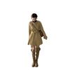 French Wool Dragon Phoenix Short Coat - Petite Loose Fit for Autumn/Winter
