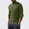 Men's High Neck Knit Sweater Casual Pullover Base Layer