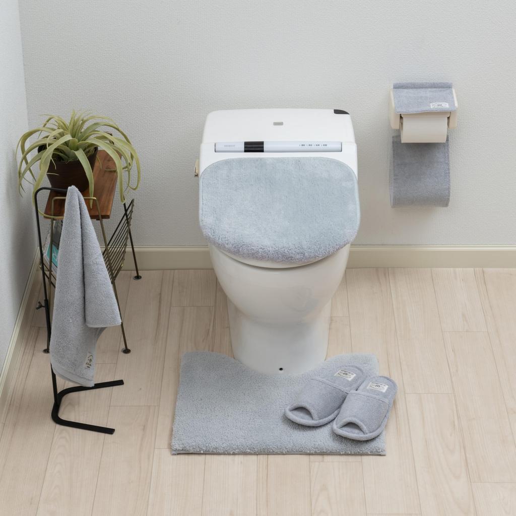 Senko Cushionny 3 Toilet 40 x 50 70028 [BB Collection] Mat, Approx. cm, Gray,