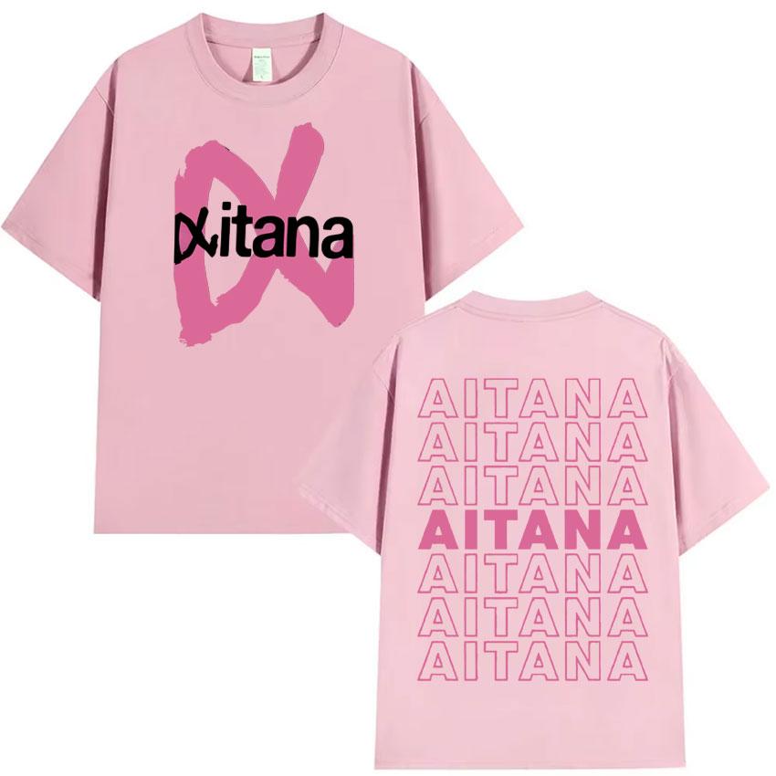 Summer Hot Sale Trendy 2025 Singer Aitana Ocana Tour Hippie T Shirts Cotton Tshirt Mens Y2K Casual Short Sleeves Tops Streetwear