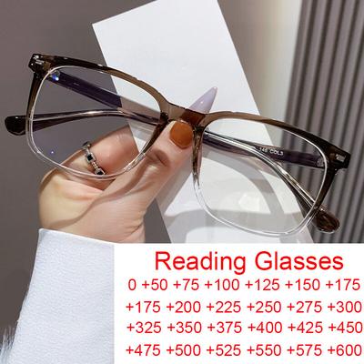 New Super-light Eye Wear Anti-Blue-Light Light Readers TR90 Material Stylish Transparent Computer Glasses Optical Presbyopia Eye Glasses