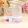 Rainbow Clip On Chair Armrest Cup Holder Portable Anti Slip Plastic Drink Holder Beach Chair Cup Holder For Beach Poolside Patio