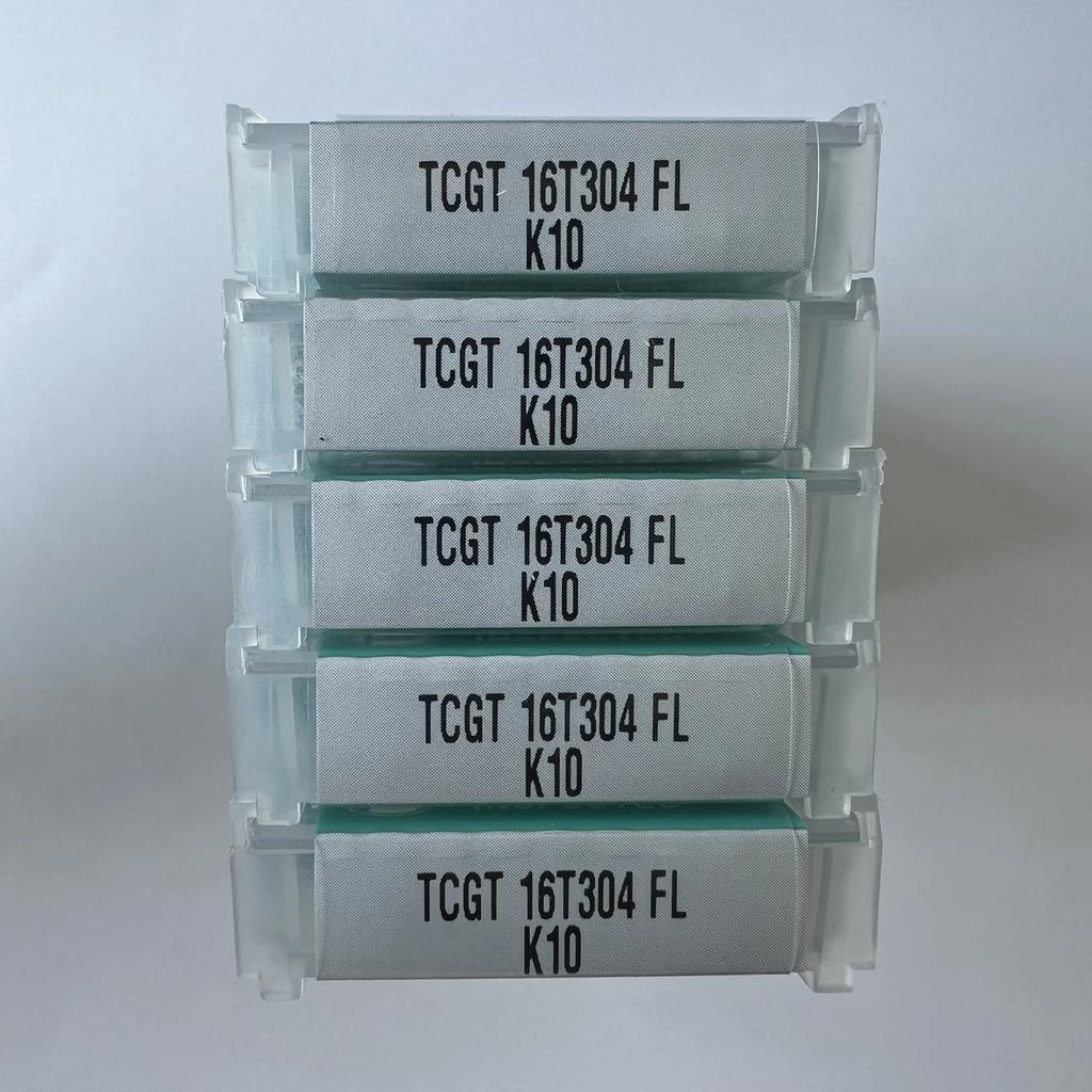 TCGT16T304FL K10 / Industrial Indexable Carbide Inserts 10 Pcs