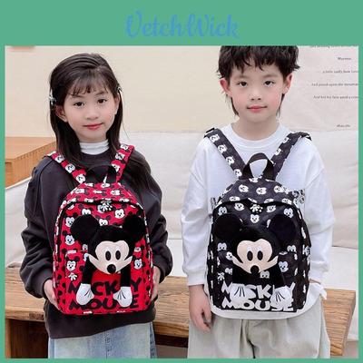 Disney Minnie Mickey Cartoon Aufdruck Plüschpuppe Dekoration Kinderrucksäcke Für Kindergarten Jungen und Mädchen
