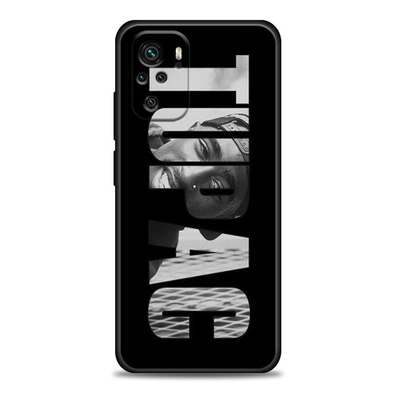 

Hiphop Rap Singer 2Pac Tupac Shakur Phone Case For Xiaomi Redmi Note 11 10 9 8 Pro 9S 8A 10S 11S Cover For Redmi Note 8Pro 10Pro Redmi Note 11(11S)