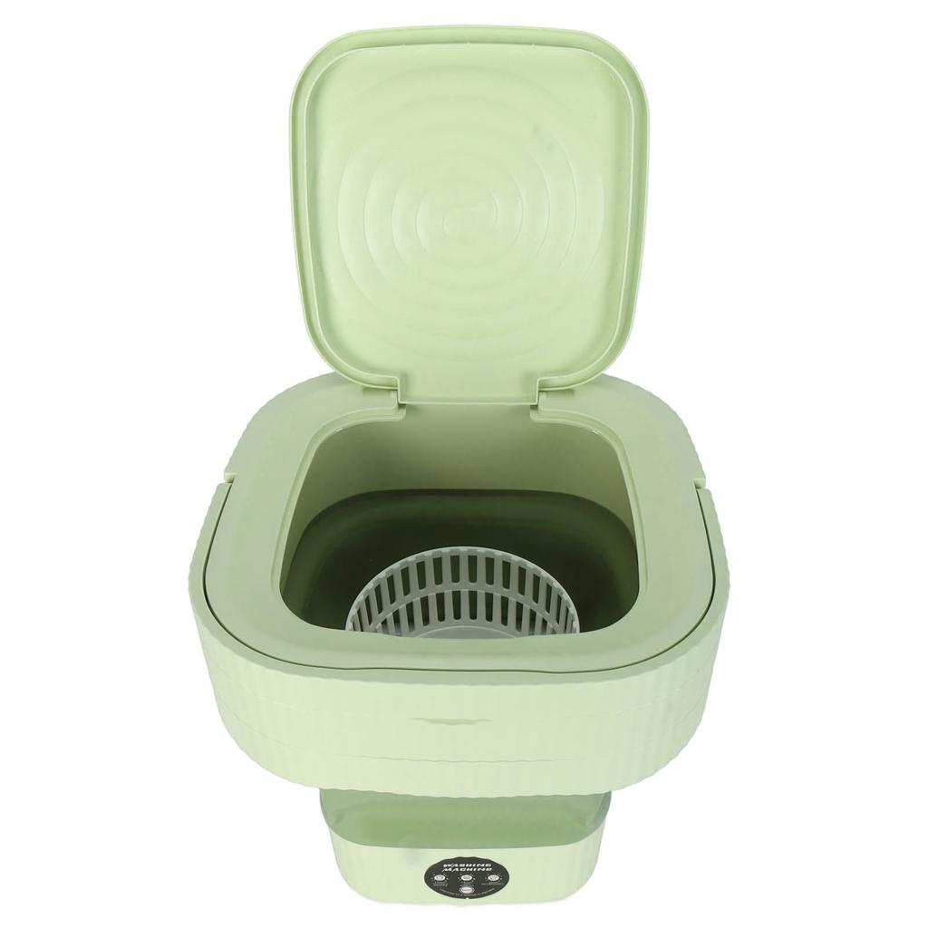 Foldable Washing Machine 10L Portable Strong Stain Removal Drainage Hole Design Three Timing Modes