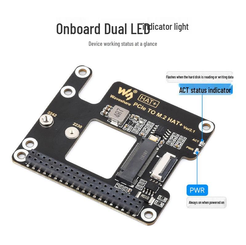 Raspberry Pi 5 PCIe to M.2 NVMe SSD Expansion Board