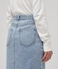 Musinsa Standard Woman Women'S Denim Midi Skirt [Light Indigo]